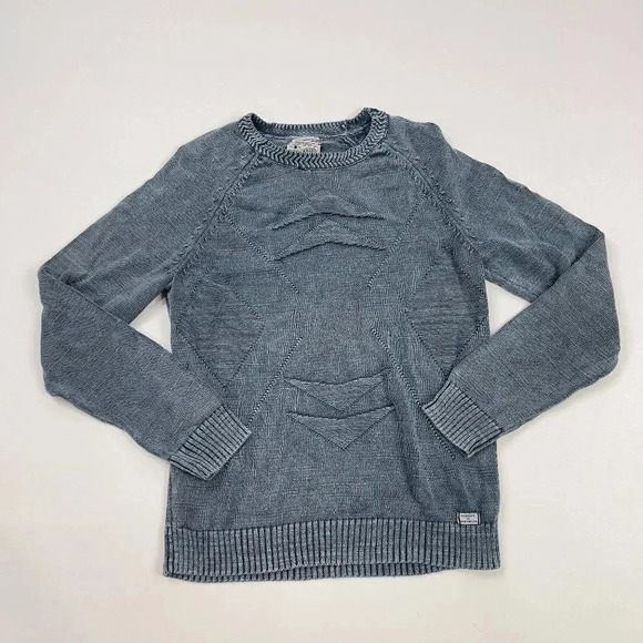 Lucky Brand Blue Welter Weight Crewneck Sweater - Picture 1 of 6